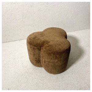 pouf agapa velours brown